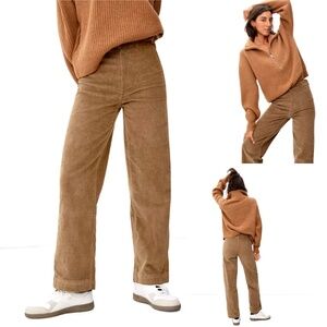 EVERLANE The  Corduroy Wide Leg Pant in Toasted Coconut - 10